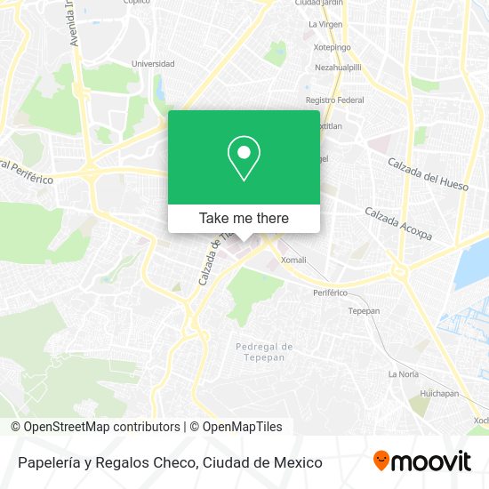 Papelería y Regalos Checo map