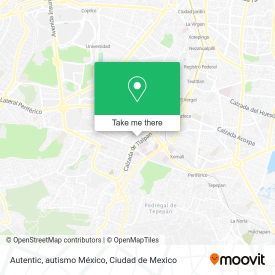 Autentic, autismo México map