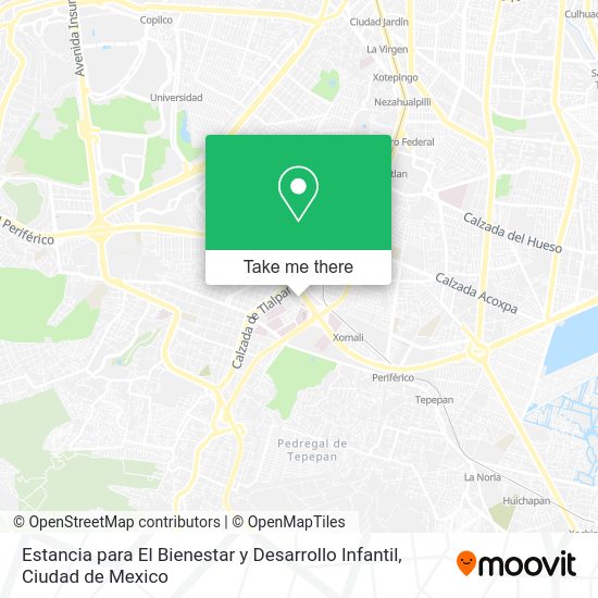Estancia para El Bienestar y Desarrollo Infantil map