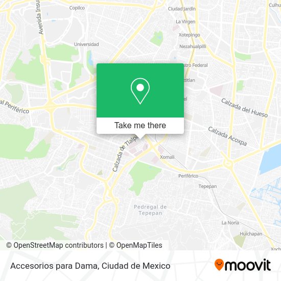 Accesorios para Dama map