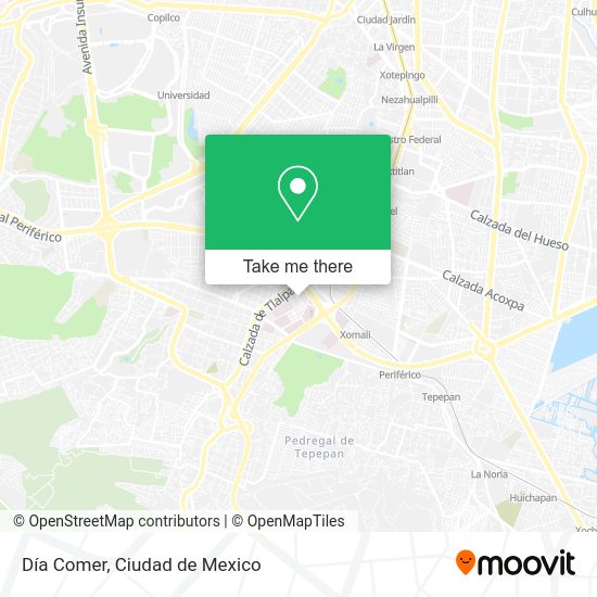 Día Comer map