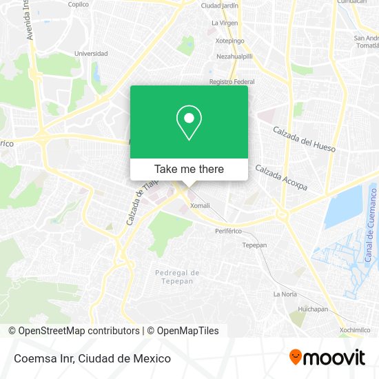 Mapa de Coemsa Inr