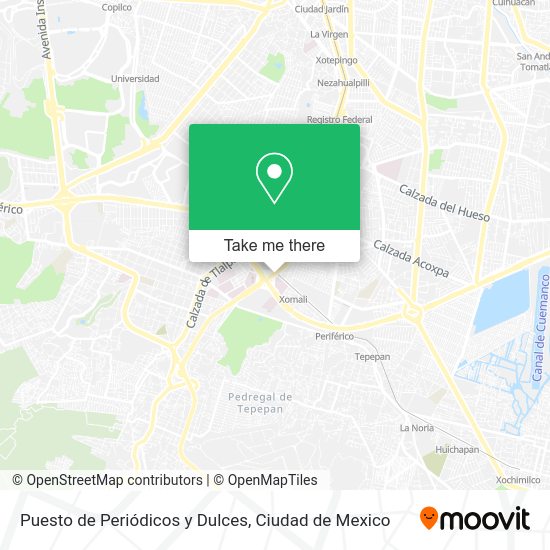 Puesto de Periódicos y Dulces map
