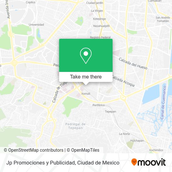 Jp Promociones y Publicidad map