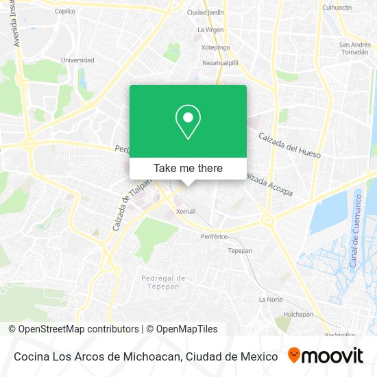 Cocina Los Arcos de Michoacan map