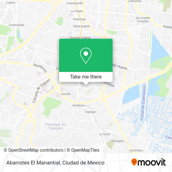 Mapa de Abarrotes El Manantial