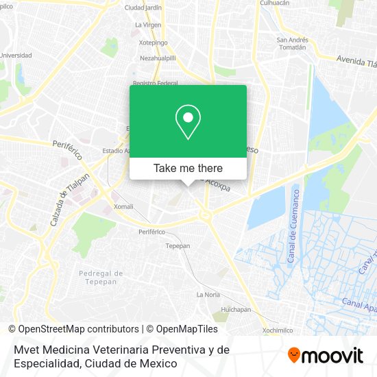 Mapa de Mvet Medicina Veterinaria Preventiva y de Especialidad
