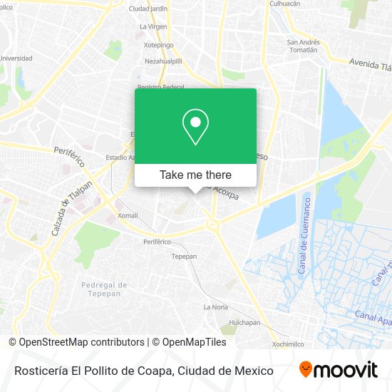 Rosticería El Pollito de Coapa map
