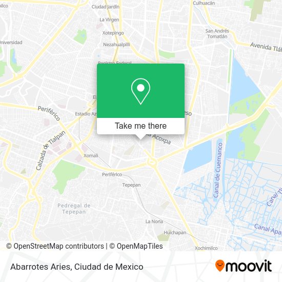 Abarrotes Aries map