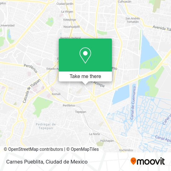 Carnes Pueblita map