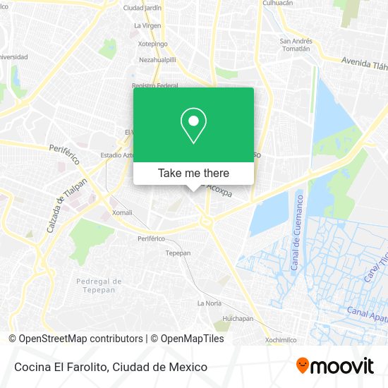 Cocina El Farolito map