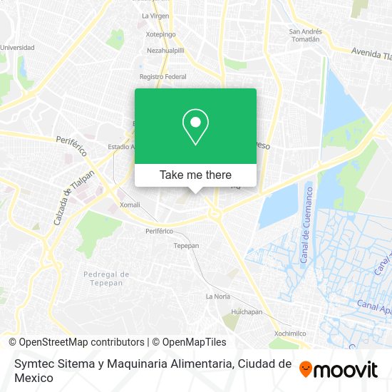 Mapa de Symtec Sitema y Maquinaria Alimentaria