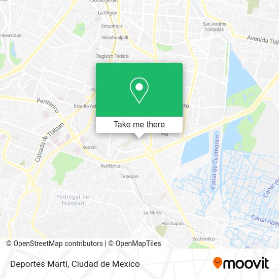 Deportes Martí map