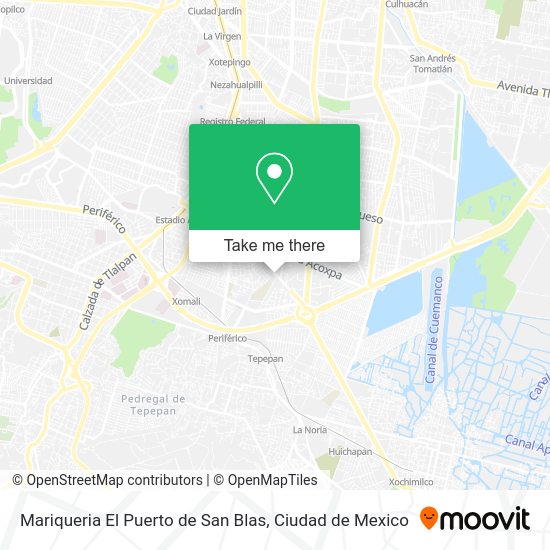 Mariqueria El Puerto de San Blas map