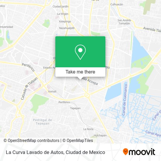 Mapa de La Curva Lavado de Autos