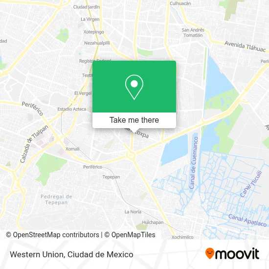 WESTERN UNION map