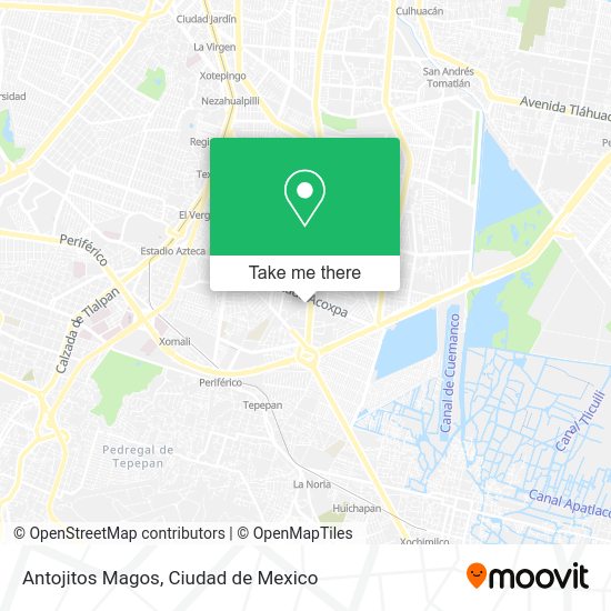 Antojitos Magos map