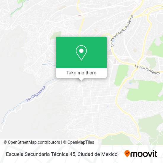 Escuela Secundaria Técnica 45 map
