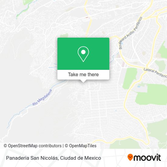 Mapa de Panaderia San Nicolás
