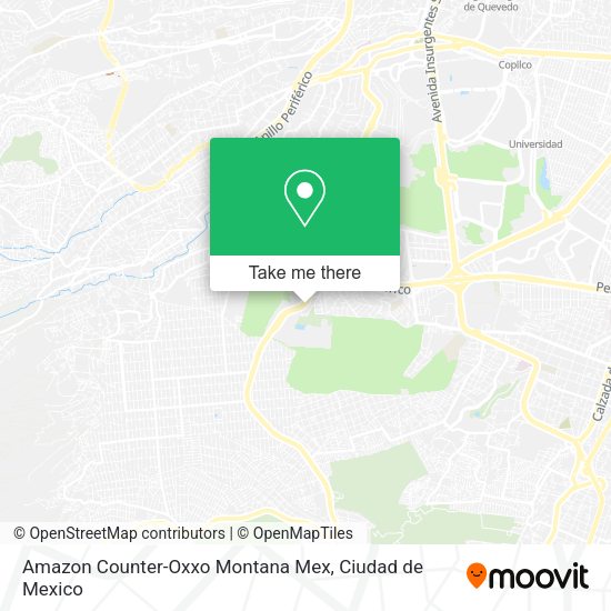 Mapa de Amazon Counter-Oxxo Montana Mex