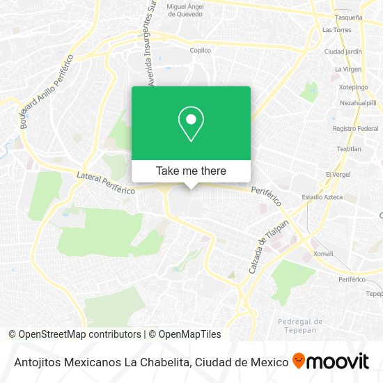 Antojitos Mexicanos La Chabelita map