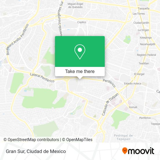 Mapa de Gran Sur