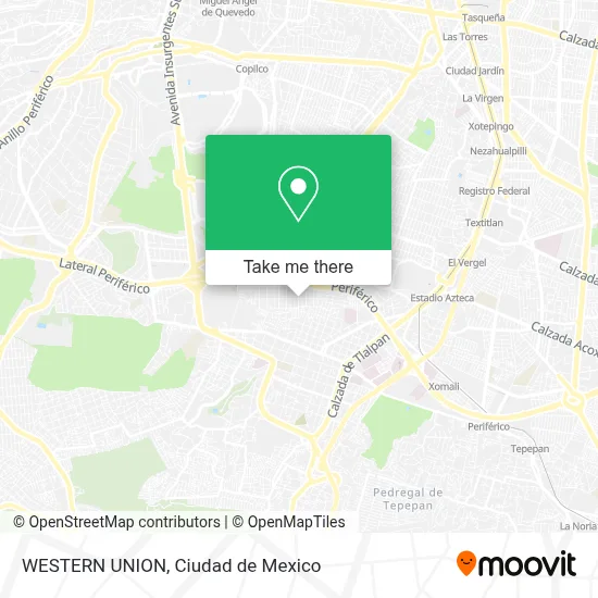 WESTERN UNION map
