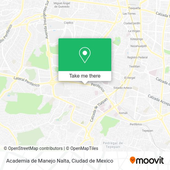 Academia de Manejo Nalta map