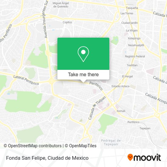 Fonda San Felipe map
