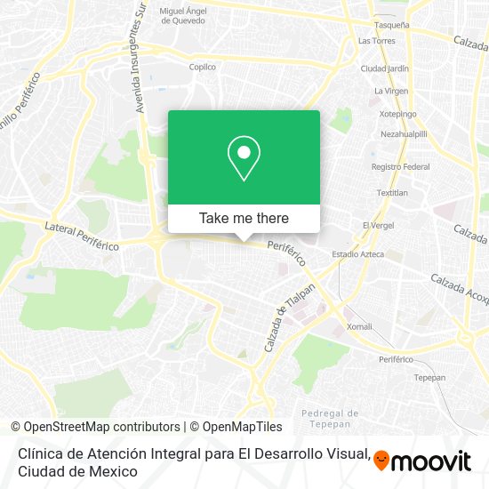 Clínica de Atención Integral para El Desarrollo Visual map