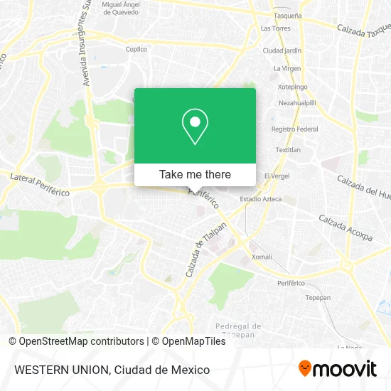 WESTERN UNION map