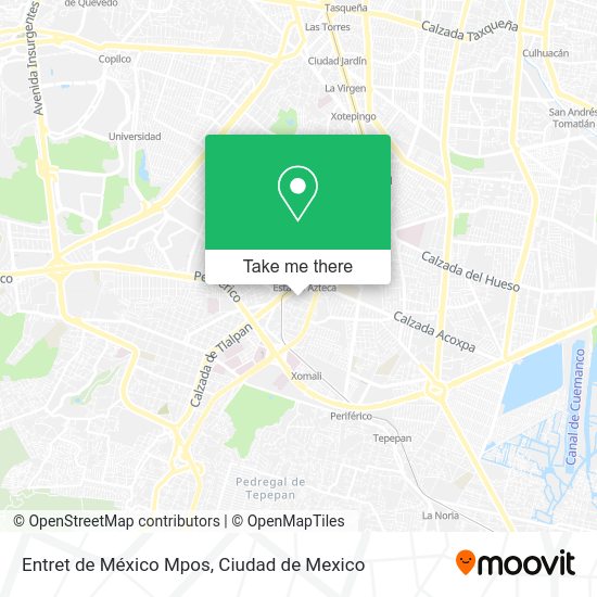 Entret de México Mpos map