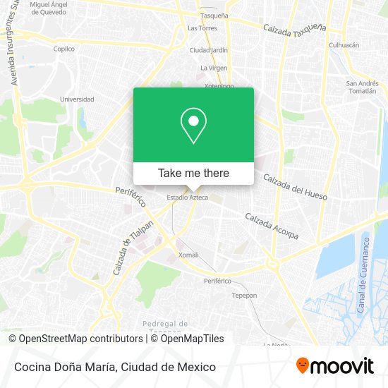 Cocina Doña María map