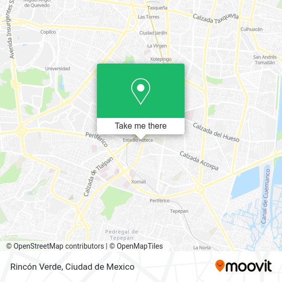 Rincón Verde map