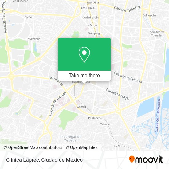 Clínica Laprec map