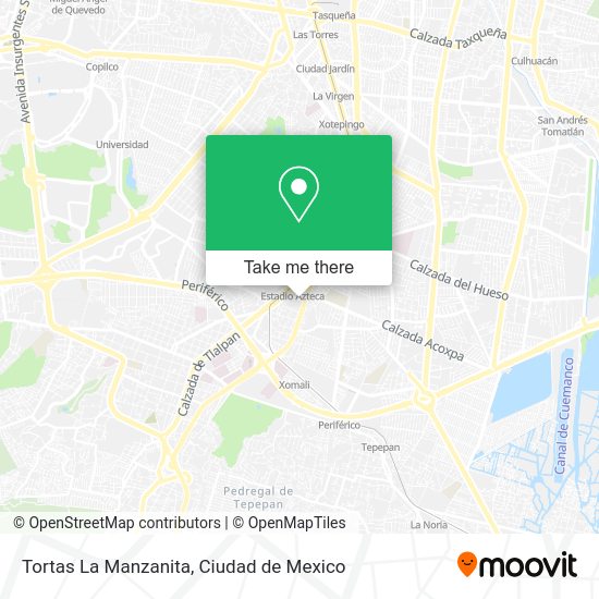 Tortas La Manzanita map