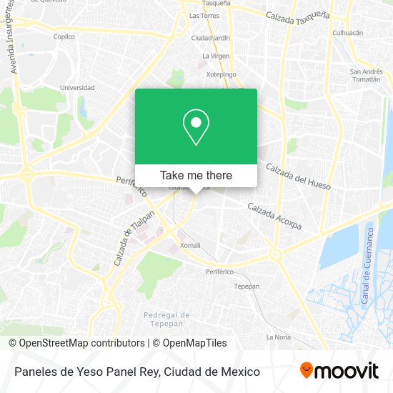 Mapa de Paneles de Yeso Panel Rey