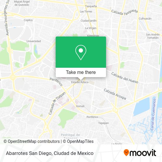 Abarrotes San Diego map