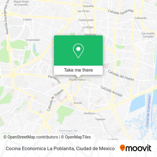 Cocina Economica La Poblanita map