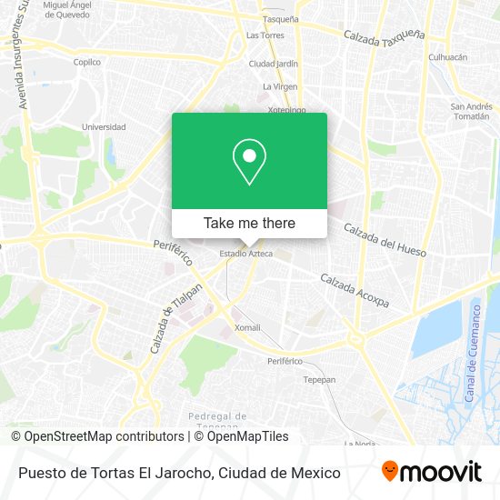 Puesto de Tortas El Jarocho map