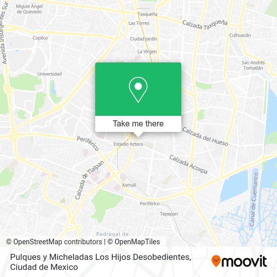Pulques y Micheladas Los Hijos Desobedientes map