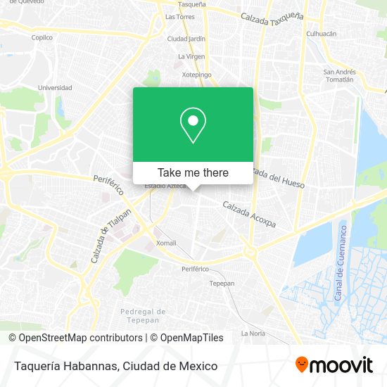 Taquería Habannas map
