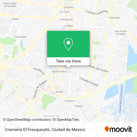 Cremeria El Fresquesito map
