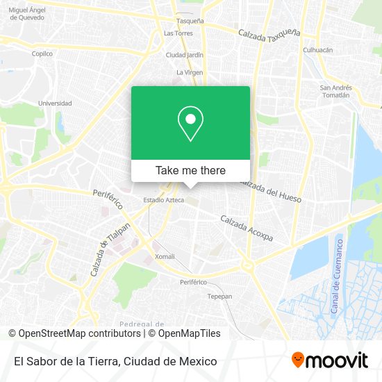 Mapa de El Sabor de la Tierra