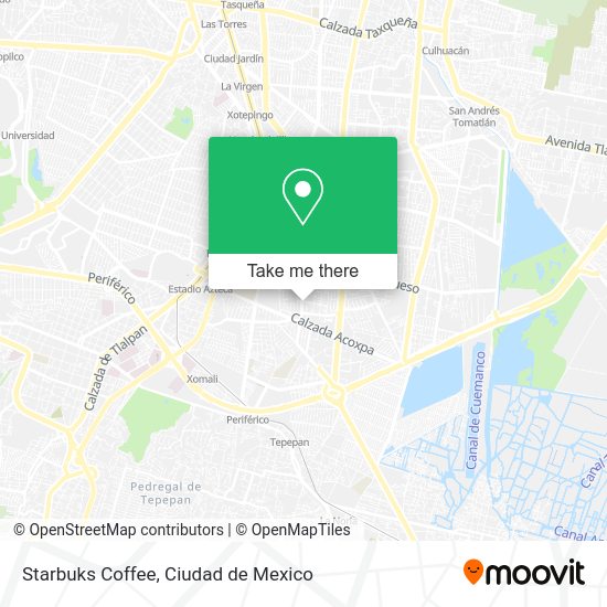 Mapa de Starbuks Coffee