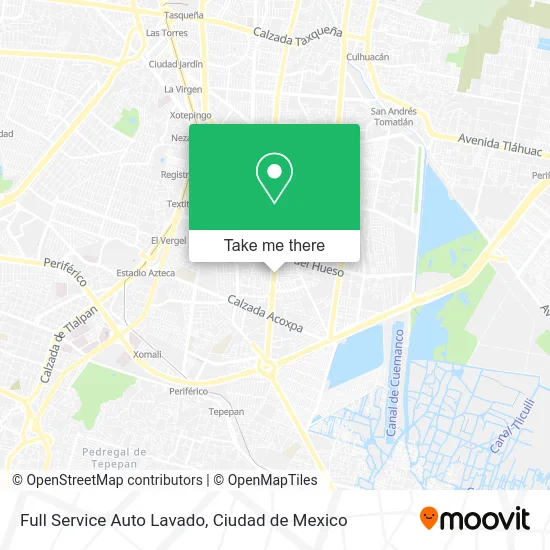 Full Service Auto Lavado map