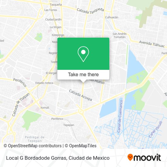 Mapa de Local G Bordadode Gorras