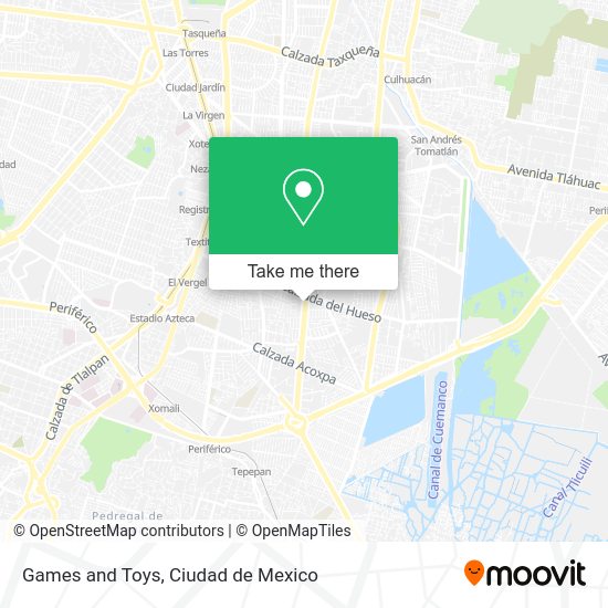 Games and Toys map