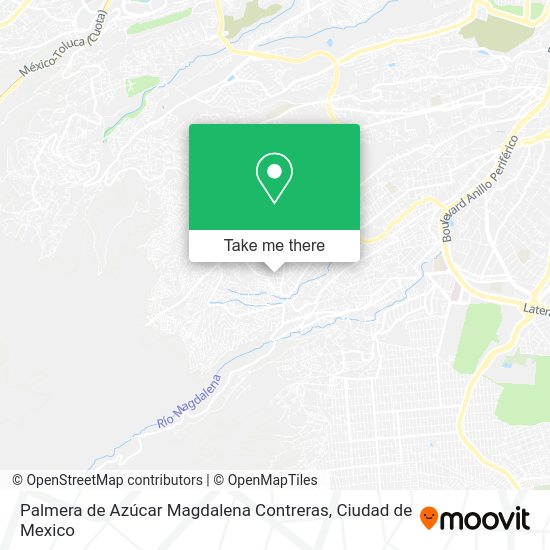 Palmera de Azúcar Magdalena Contreras map