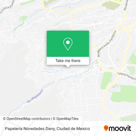 Papelería Novedades Dany map